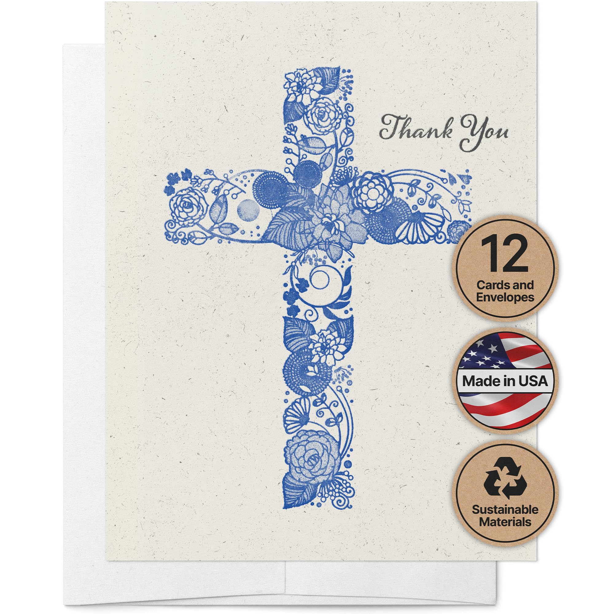 Can I Fax a Thank-you Note? 洋書 Amazon.com : Twigs Paper - Assorted Christian Cross Thank you Note